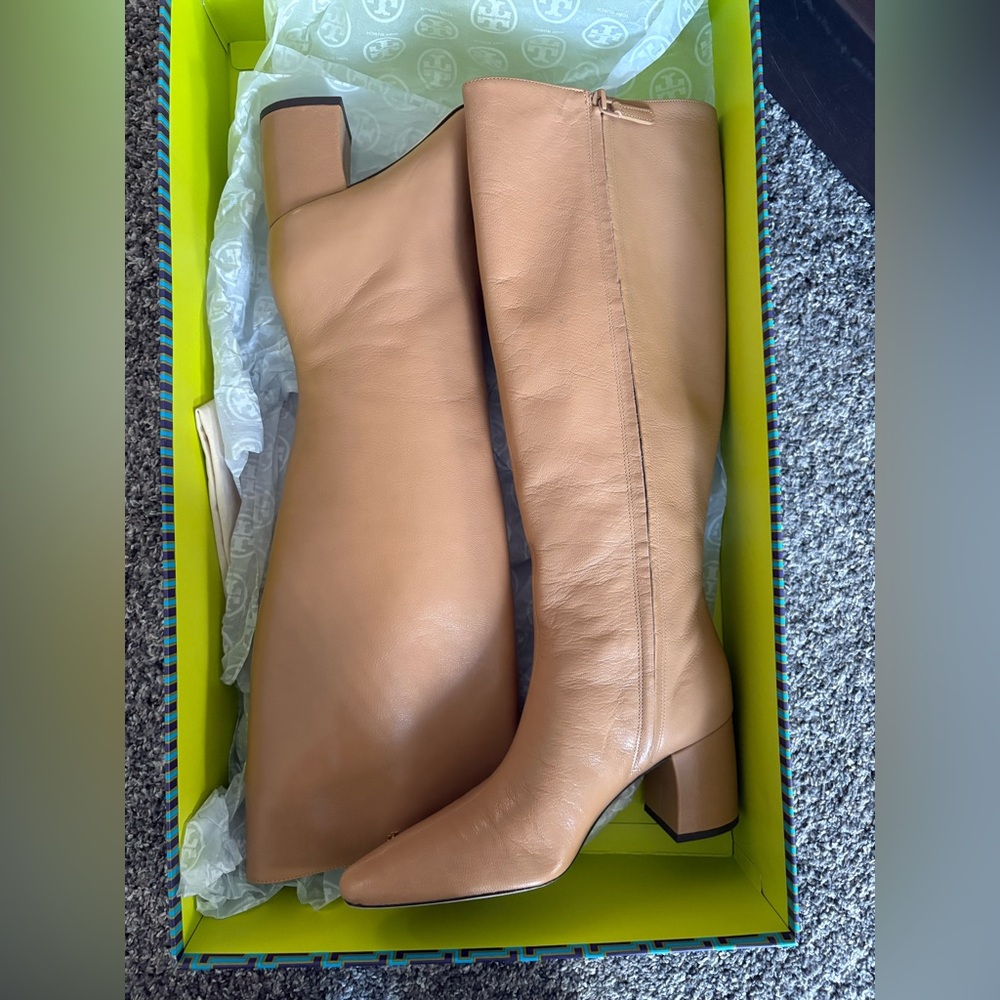 Tory Burch Leather Knee-High Boots